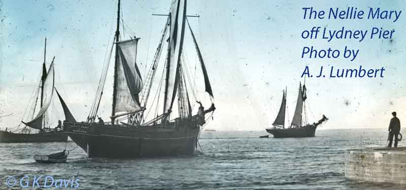 The Nellie Mary off Lydney Pier