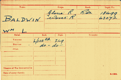 Medal card