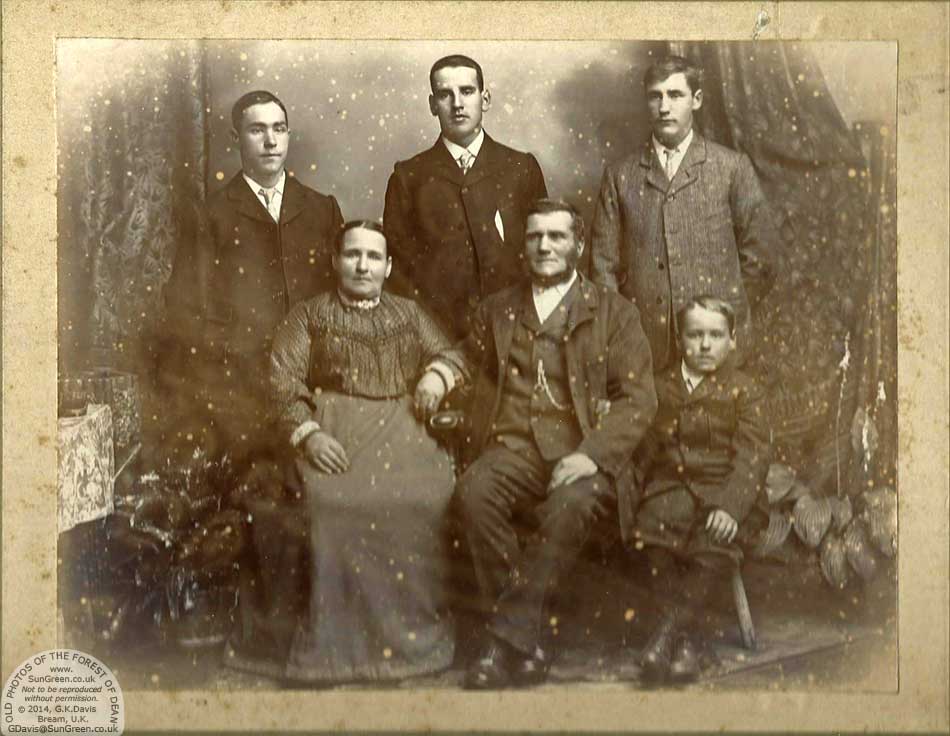 A photo of the Hale family, Cinderford