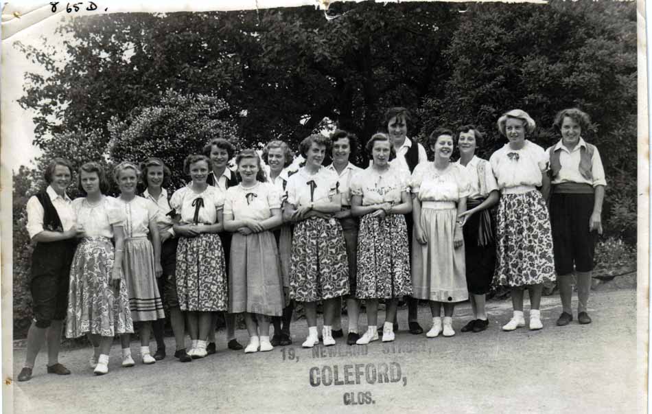 Bells Grammar School country dance team 1952