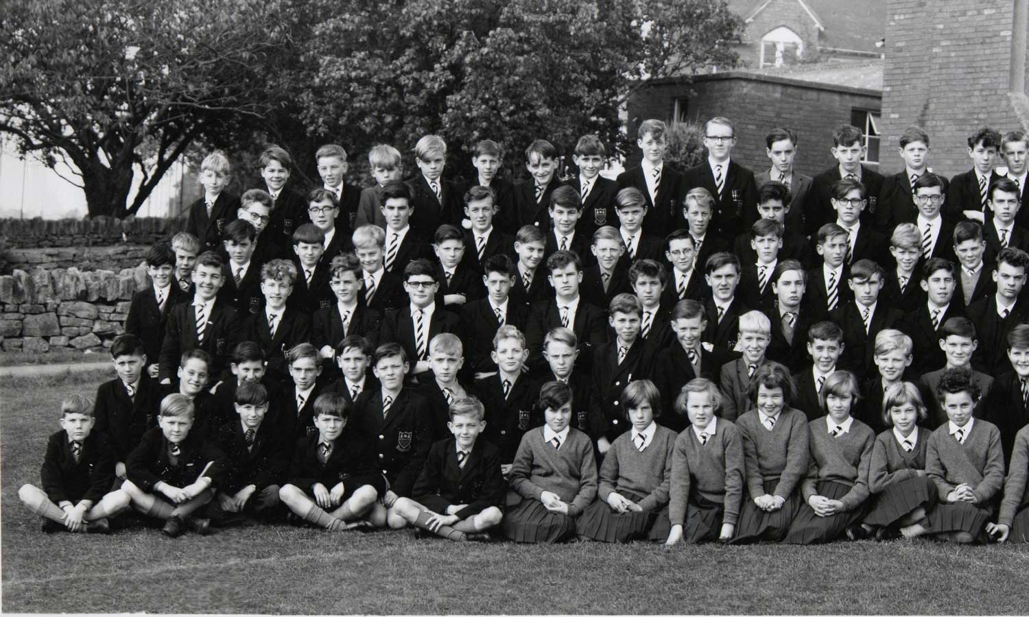 A photo of section1 of the Bells Grammar School photo from 1963 - section 1