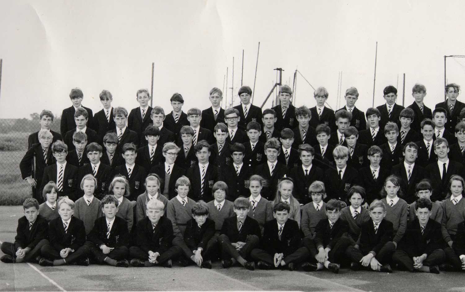 A photo of section1 of the Bells Grammar School photo from 1966 - section 1