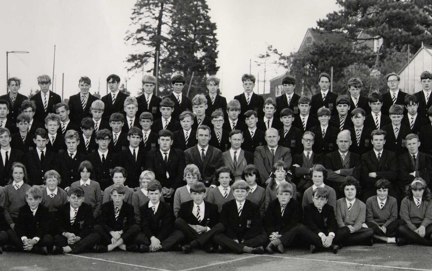 A photo of section1 of the Bells Grammar School photo from 1966 - section 2