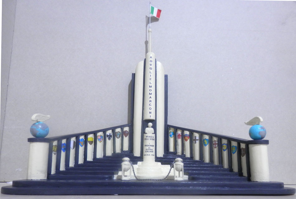 model of Marconi Monument