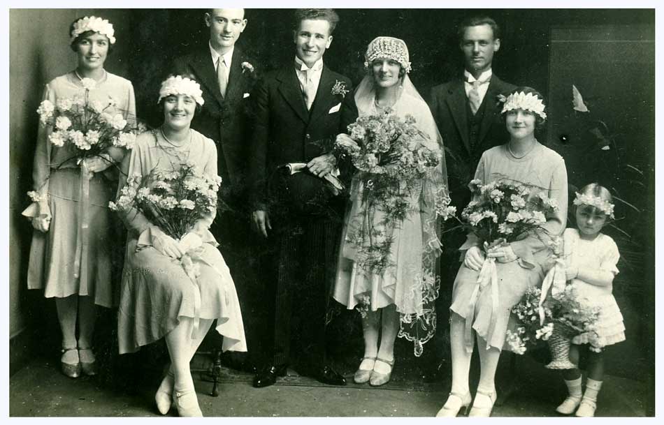 image Storey - Martin wedding, Cinderford 1927.