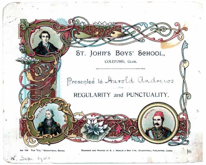 St John's School certificate