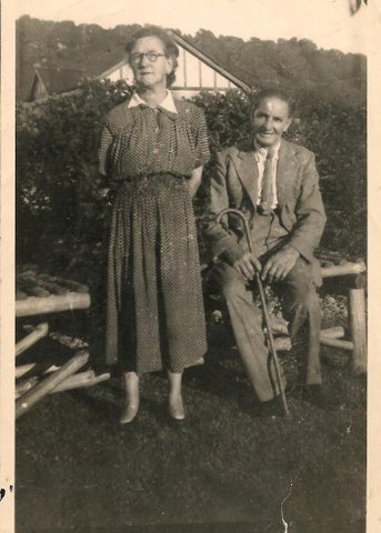 An old photo of Tom and Maud Pullen