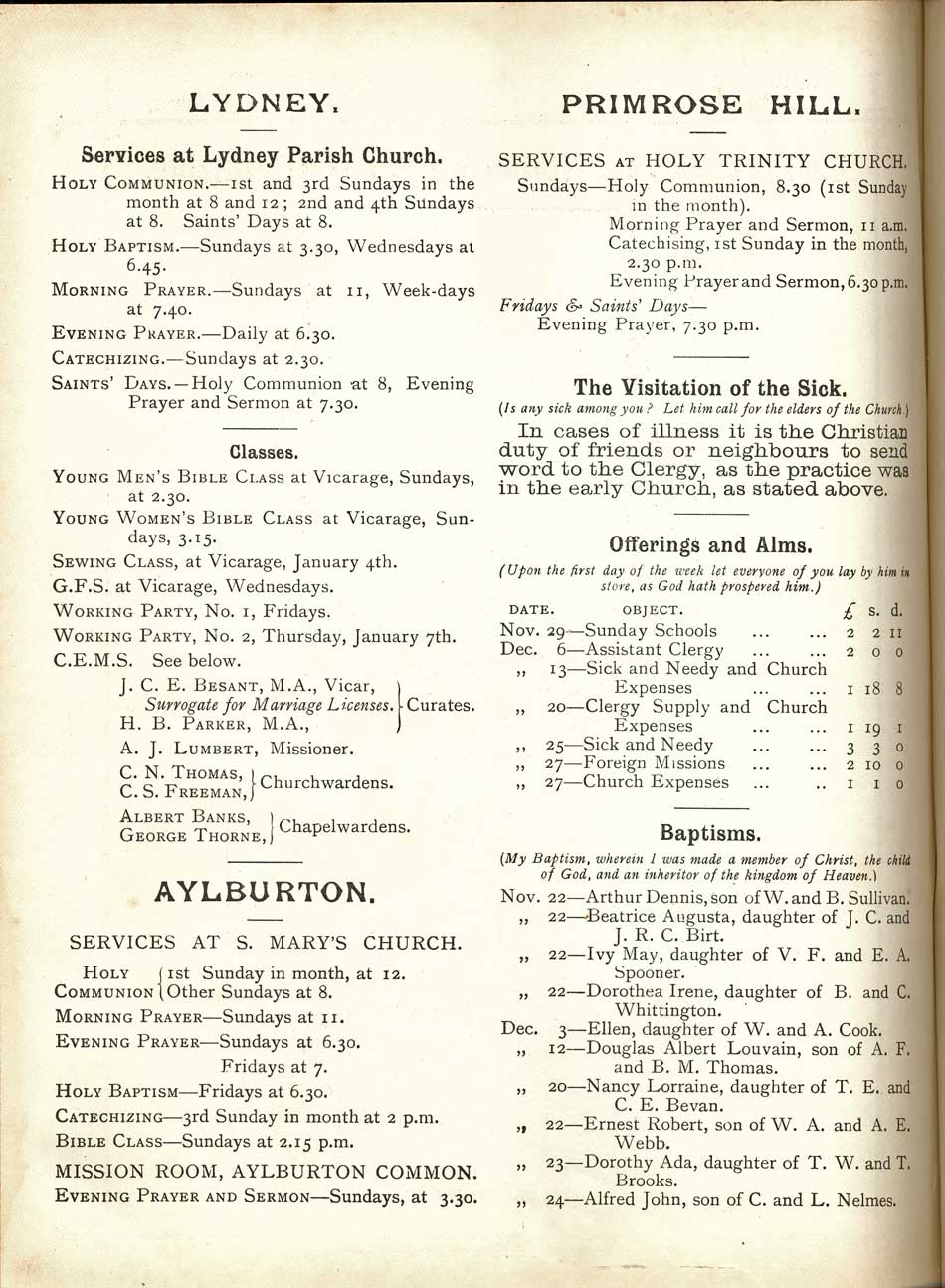 Lydney Parish Magazine January 1915 page 2