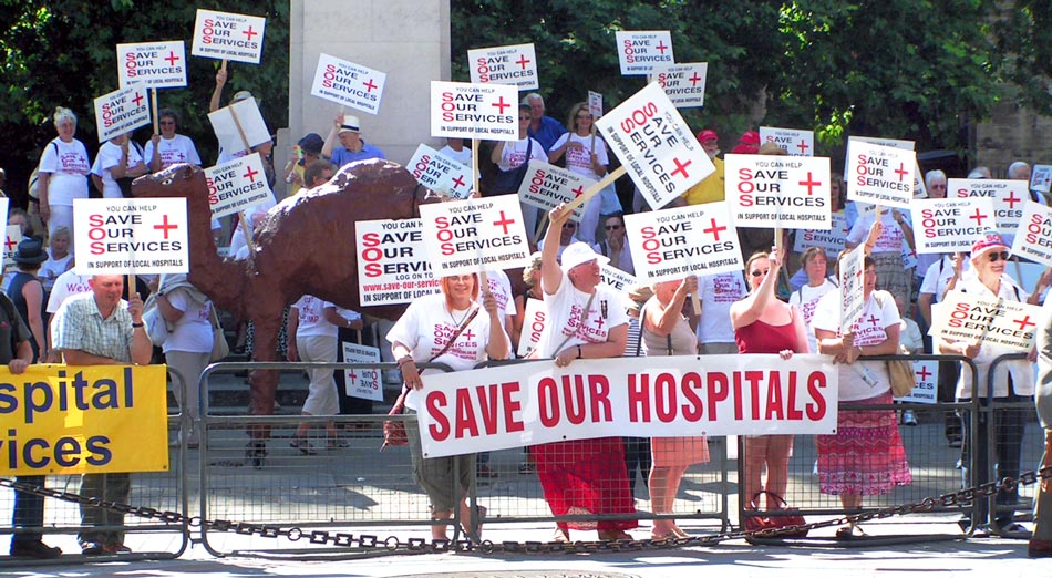 SOS protesters