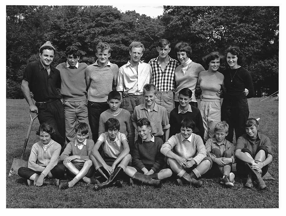A photo taken at the Lydney Grammar School Camp in 1958.