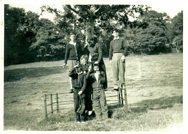 A photo of Lydney Grammar School boys on a school camp