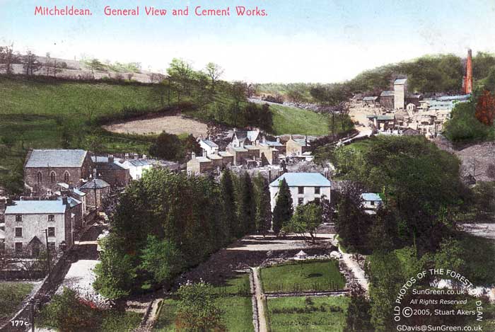 Image: Mitcheldean and the Cement Works (62k)