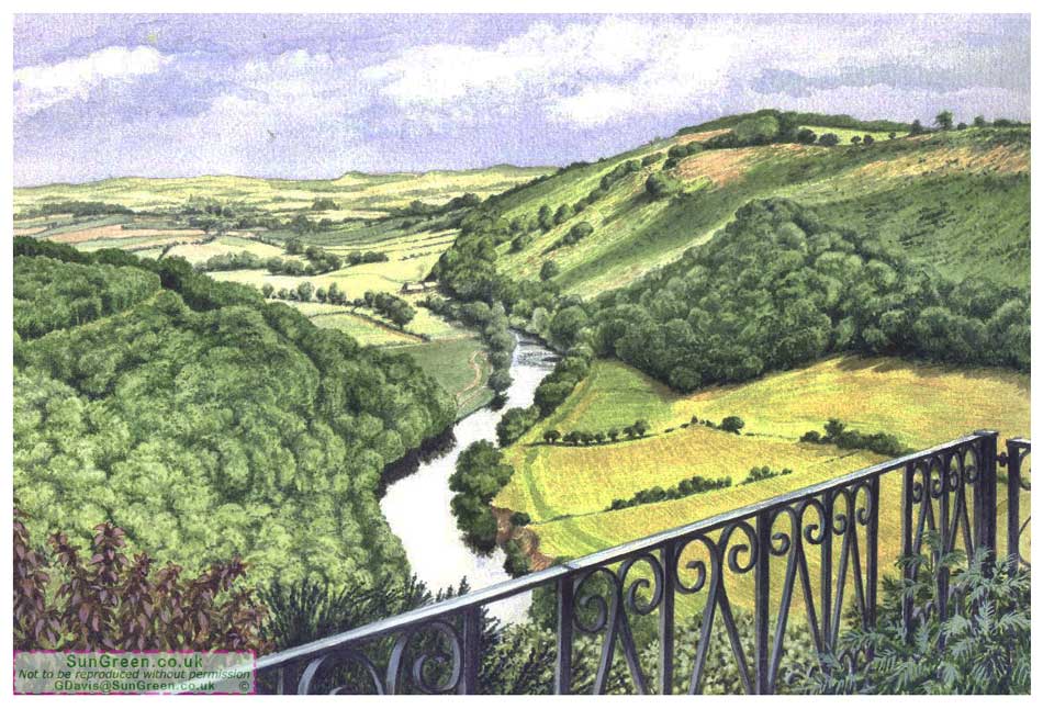The view frpm the Old School House, Symonds Yat Rock in 2005