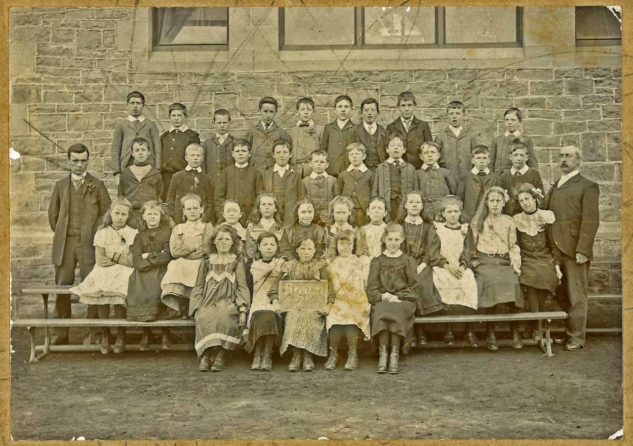 A photo of pupils at Bream School, Gloucestershire c. 1900