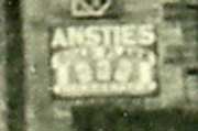 An advertising sign for Ansties