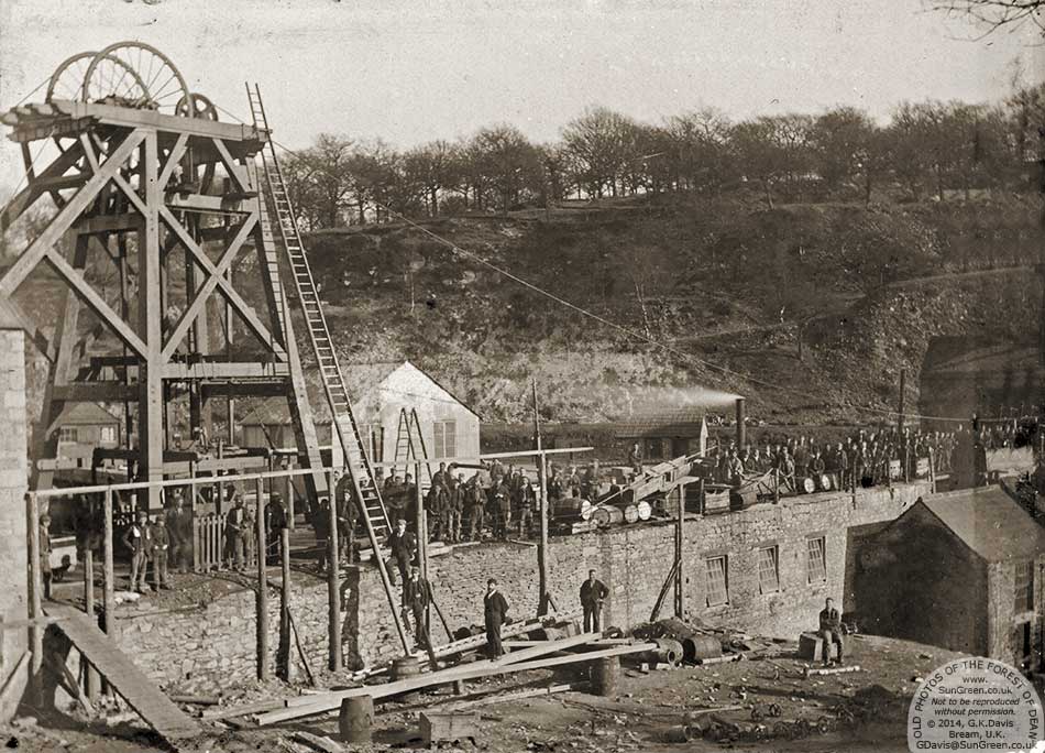 A photo of Flourmill colliery, Bream in 1894