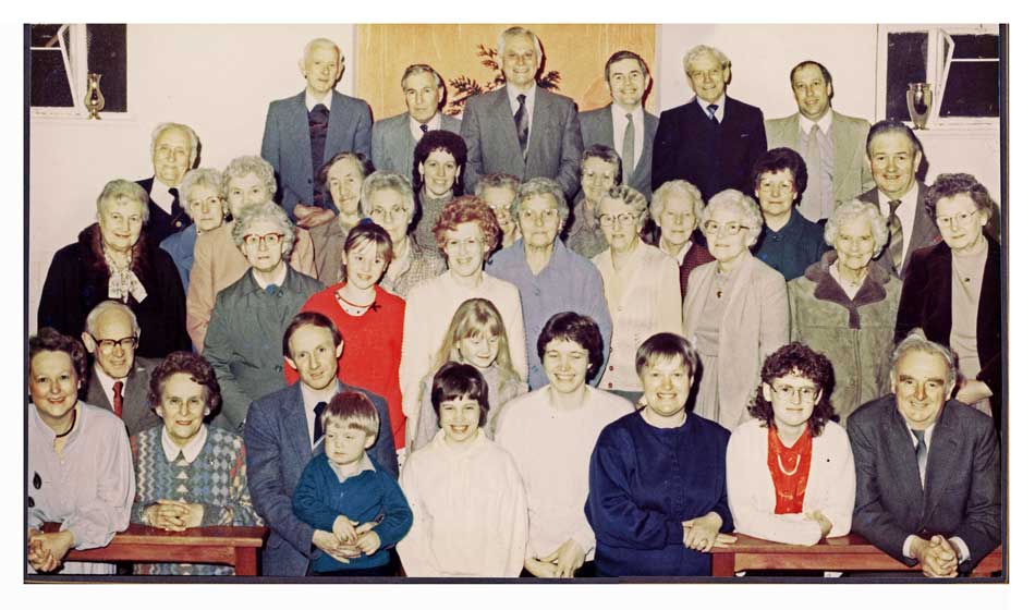 A photo of some of the congregation of Parkend Road Chapel, Bream