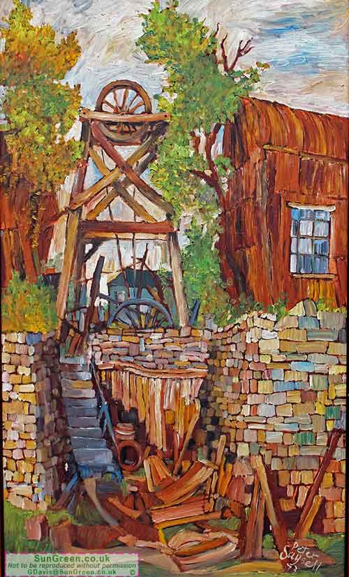 A painting of Princess Royal colliery painted in 1973