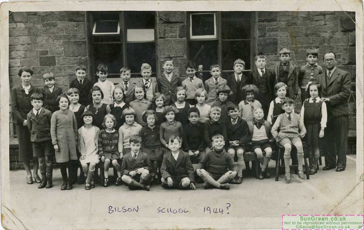 A photo of children of Bilson School c. 1944