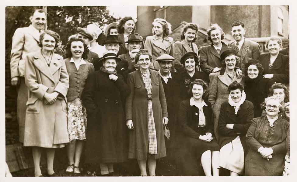 A photo of a group of Cinderford residents
