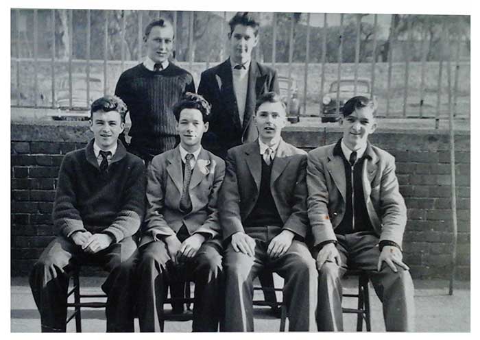 A photo of students at Cinderford "Tech" taken in 1956-1957