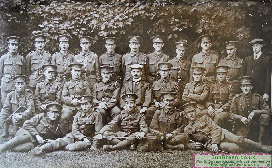 An old photo that may show former East Dean pupils that fought in World War I