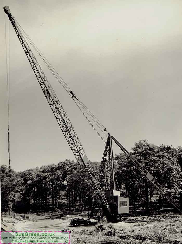An old photo that may be a crane at Bixhead quarry?