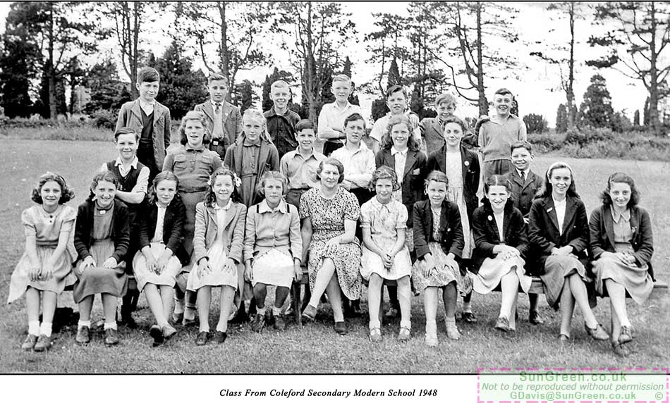 A photo of Coleford Secondary School from 1948