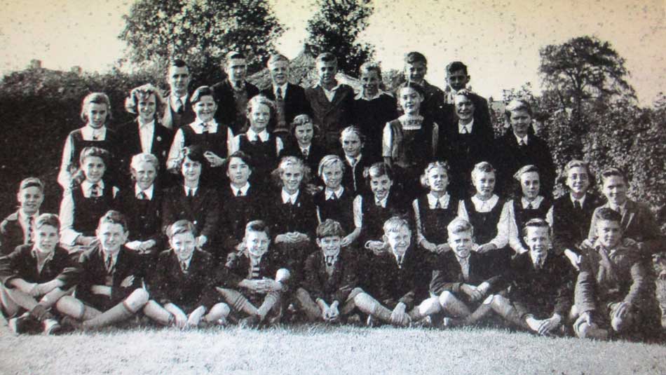 An old photo of Lydney Secondary School