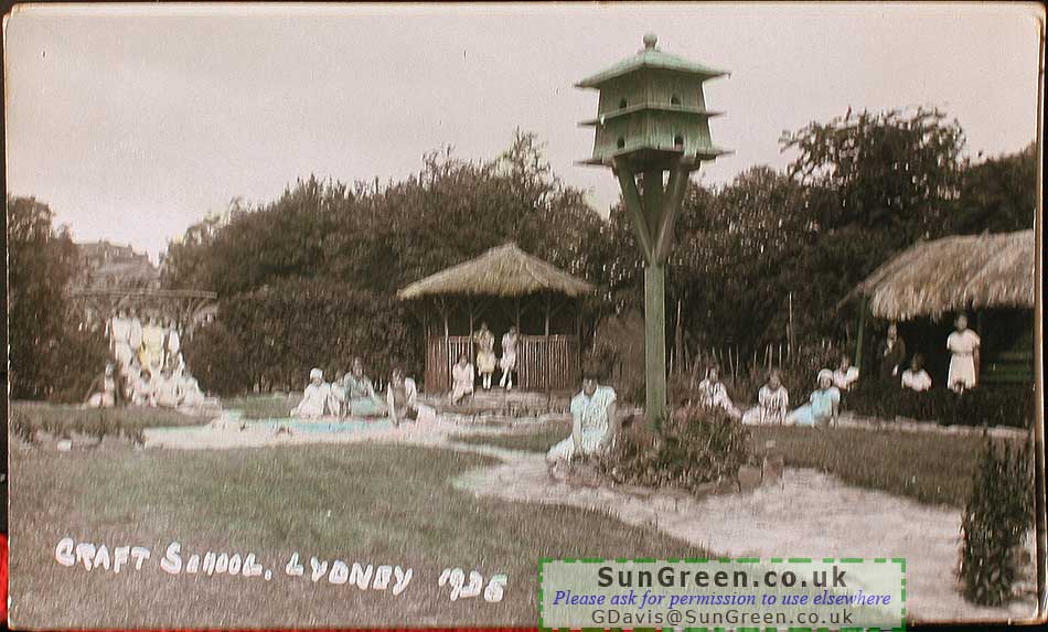 A photo of The Lydney Craft School and some pupils.