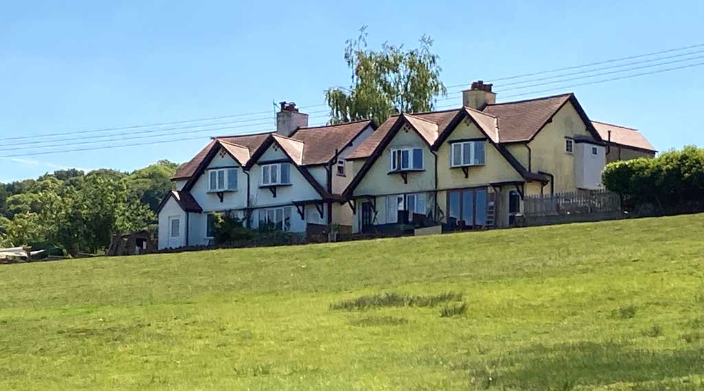 A photo of Knox Road, Brockhollands, Gloucestershire in 2020.