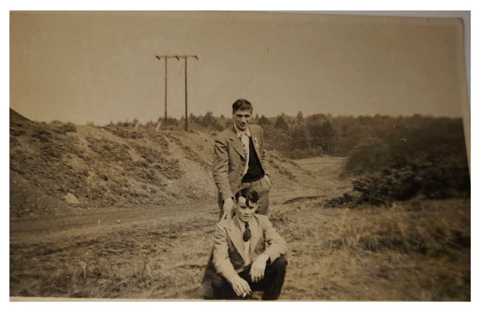 Two photos taken near the Flourmill colliery c. 1952