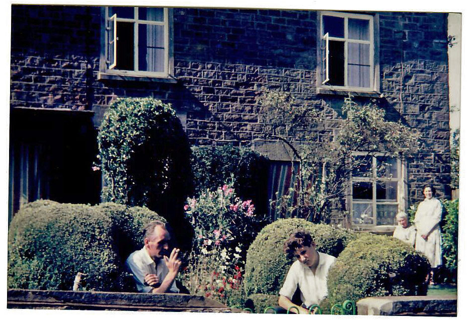 A photo of Bannock Tree Cottage and family members