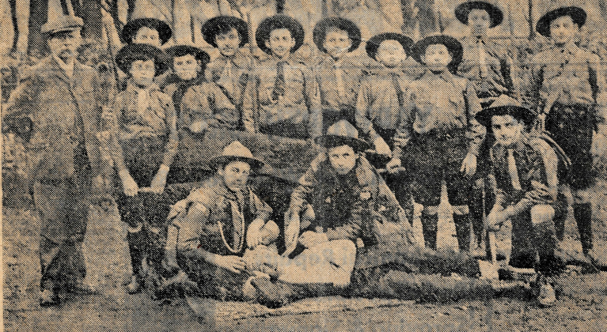 An early image of Lydney Scouts.