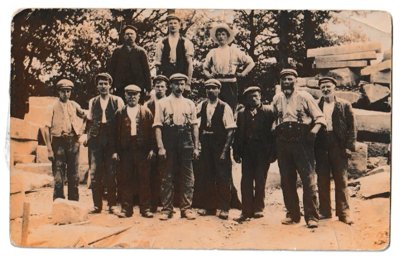 Quarrymen in the Cinderford area c.1931